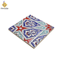 Carreaux muraux de luxe, motif émaillé en relief classique marocain