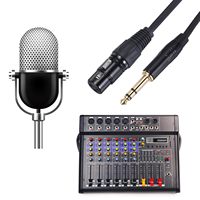 Coque en plastique plaqué or 6.35mm 1/4 pouces TRS mâle vers XLR 3Pin femelle adaptateur audio câble stéréo pour micro console de mixage