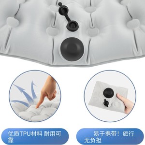 Dual Purpose Lumbar Support Cushion 3D TPU Anti Bedsore Breathable Pressure Relieving Home Office Chair Cushion Silver Gray - Product Image 2