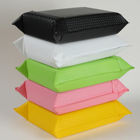 Sacs d'emballage à bulles rose 12x15.7 pouces, en poly, enveloppes