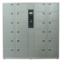 Armoire intelligente verte en acier laminé à froid personnalisable, 16 ouvertures, verrouillage automatique, certifiée ISO, utilisation commerciale, casier au sol