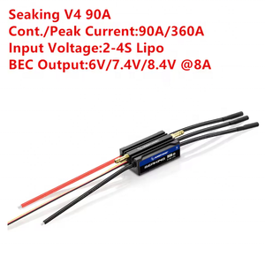 Nouveau <span class=keywords><strong>Hobbywing</strong></span> Seaking30A/60A/90A/120A/160A V4 ESC grand courant intégré BEC LP67 entièrement étanche haute poussée pour bateau RC - Product Image 4