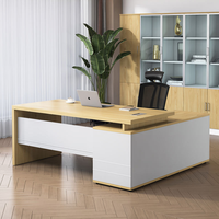 Bureau d'ordinateur moderne pour cadres, extensible, modulaire, en MDF, mobilier de bureau