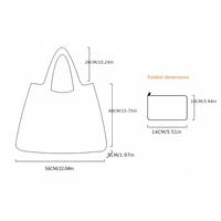 Nouveau sac à bandoulière pliable écologique en polyester, grande capacité, pour les courses au supermarché