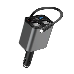 Phong Cách Mới 5 Trong 1 Có Thể Thu Vào Cáp Sạc Xe Hơi Sạc Nhanh Miễn Phí Thuốc Lá Nhẹ Hơn Điện Phổ <span class=keywords><strong>Adapter</strong></span> Cho Điện Thoại Di Động - Product Image 1