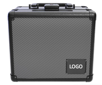 Étui de rangement portable pour cartes gradées à 2 rangées, compatible PSA BGS HGA CSG, en fibre de carbone avec serrure TSA