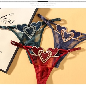 Da donna Sexy in pizzo a rete Lingerie trasparente in stile vuoto biancheria intima da donna G stringhe a vita bassa mutandine perizoma - Product Image 4