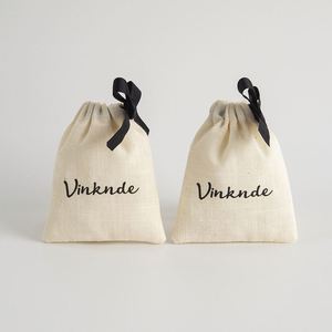 Juego de Bolsas de Almacenamiento de Joyas de Bambú y Algodón con Cordón, Forro de Franela, Varios Tamaños, Bolsas de Moda - Product Image 6