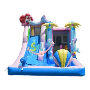 <span class=keywords><strong>Petite</strong></span> sirène rebond rebondissant maison toboggan combo videur rebondissant château <span class=keywords><strong>de</strong></span> saut gonflable - Product Image 1