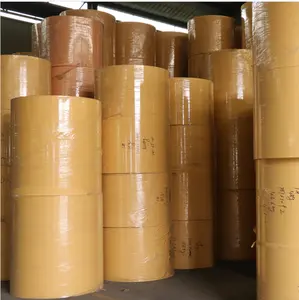 Biologisch abbaubares Kraft papier aus jungfräulichem Zellstoff 20-300g/m² Bambus-Kraft papierrolle zum Verpacken von Verpackungen