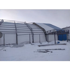 Tente de stockage moderne en PVC blanc, structure de charpente en acier, imperméable, préfabriquée, pour garage et entrepôt, très vendue - Product Image 5