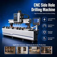 Máquina Perforadora CNC de Doble Cabezal de Alta Eficiencia para Gabinetes de Cocina con Repetibilidad de ±0.05mm y Paredes de Orificio Lisas