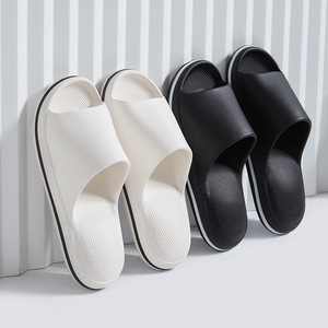 Women's <b>Summer</b> <b>Slippers</b> Thick Sole Comfortable Indoor Home Wear For Couples All Seasons Bean Green Beige Pink Black White - Product Image 4