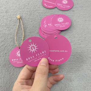 Cá Nhân Tùy Chỉnh May Mặc Nhãn Nhỏ Vòng Treo Tag Chai Quần Áo Thẻ Treo Tùy Chỉnh In Giấy Giày Phụ Kiện - Product Image 4