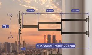 Nuevo Soporte de TV de Movimiento Completo 2026, Soporte de Pared para TV de Pantalla Plana de 17-65 Pulgadas, Soporte Inteligente Giratorio e Inclinable - Product Image 3