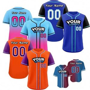 Custom <b>Heat</b>-Transfer Printed Breathable Unisex Baseball Jersey Plus Size Short Mesh Pockets Wholesale Moisture Wicking Quick Dry - Product Image 5