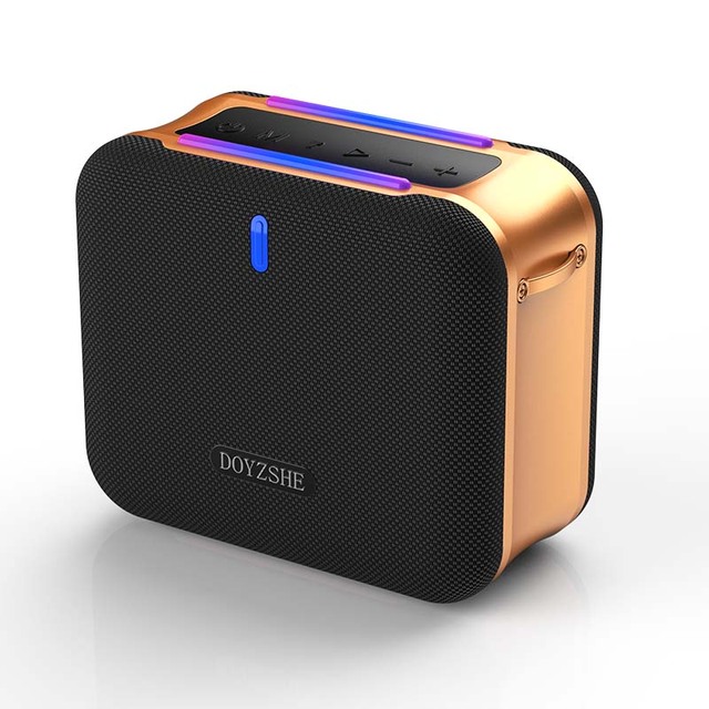 MINI Karaoke Speaker for Outdoor Rock Climbing IPX5 Waterproof Supports BT USB Disk AUX Playback Mode Portable Speaker