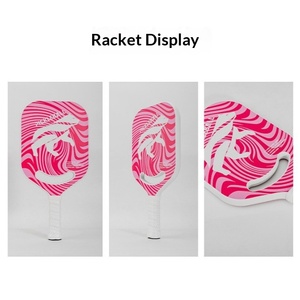 แร็คคาร์บอนไฟเบอร์แบบ Hot Pressed สำหรับเกมมืออาชีพ ขนาด 20 มม. จุดตีที่กว้าง ทนทานต่อแรงสั่นสะเทือน แร็คพิคเคิลบอล Peak - Product Image 4