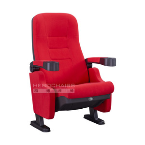 Silla de cine Manwa Expo HB813 roja con reposabrazos para asientos de teatro - Product Image 1