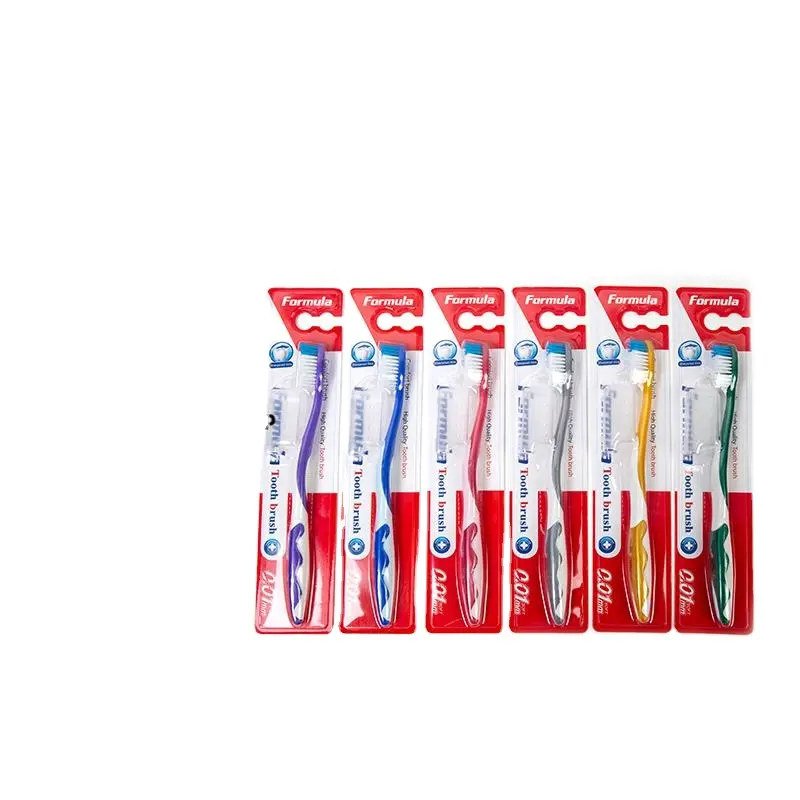 Brosse à dents adulte avec poils doux et durs, brosse à dents propre, soins buccaux