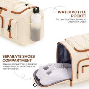 35 एल स्पोर्ट्स ट्रैवल जिम डफिल बैग पुरुषों और महिलाओं के लिए जूते और लैपटॉप डिब्बों के साथ हवाई यात्रा बैकपैक - Product Image 5