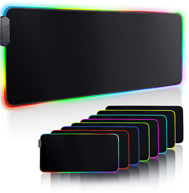 Customized Design Printed RGB Glowing Extended XXL Sublimation Gaming Mouse Pad Desk Mat