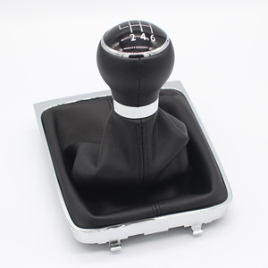 Poignée de levier de vitesse en cuir, 5 ou 6 vitesses, pour modèles Volkswagen B6 B7 - Product Image 5