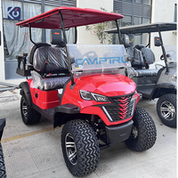 Voiturette de golf électrique 72V 4 places au lithium, modèle mini club car, promotionnelle pour le camping