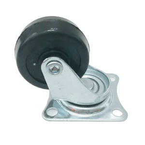 Modern <strong>Industrial</strong> Design 60mm Steel <strong>Adjustable</strong> Swivel Castor Wheel Durable TPR Eco-Friendly Easy Installation Furniture <strong>Caster</strong> - Product Image 1