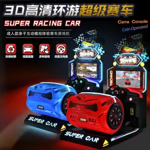 3D tour super car race arcade schermo lcd da 26 pollici di alta qualità per bambini macchina da gioco arcade racing a gettoni