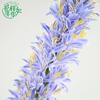 Tige florale artificielle de Delphinium (Larkspur) de 105 cm, haute et pointue, pour décoration intérieure, accent de vase, cérémonie de mariage, articles floraux en gros