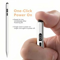 Nouveau stylet magnétique actif rechargeable pour tablette iPad 2018 et versions ultérieures, avec prise en charge de l'inclinaison, rejet de la paume et chargement Type-C, 2 remplacements