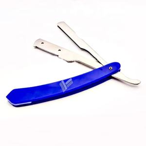 Venta al por mayor de maquinilla de afeitar de un solo filo recto de plástico de alta calidad con mango logotipo personalizado herramienta de afeitar de acero inoxidable de seguridad desechable - Product Image 6