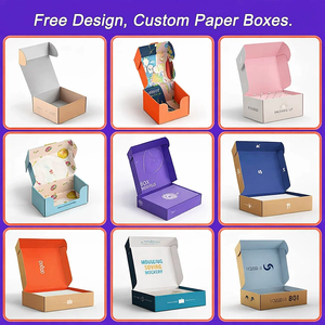 Caja de Papel Personalizada, Caja de Envío Negra, Caja de Regalo de Papel para Regalos y Empaquetado Minorista - Product Image 3