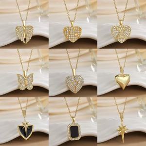 Collar de Mujer con Cadena de Clavícula en Forma de Corazón de Acero Inoxidable, Tendencia <span class=keywords><strong>2026</strong></span>, Joyería Coreana con Circonitas, Hermoso - Product Image 6