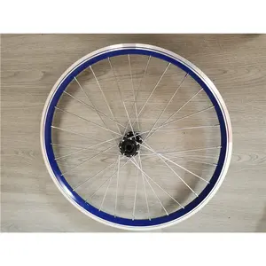 Blue Color CNC 20 Size Aluminum Alloy Road Bike Wheel Set Wheels for Bikes