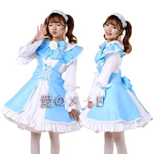 Classic Japanese Maid Costume Long Sleeve Cosplay Outfit Women's Anime Role Play Dress Polyester Spring 2023 - Product Image 5