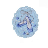 Patch en tissu brodé personnalisé, thermocollant ou à coudre, idéal pour les décorations de fête, les cadeaux et les cartes de vœux.