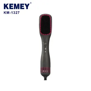 Lược Máy Sấy Tóc Đa Năng 3 Bánh KM-1327 Kemey Lược Máy Sấy Tóc Sành Điệu Thổi Khí Nóng Nhanh 450W