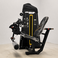 Machine à flexions de cuisses assise à cadre en acier, à résistance à charge par poinçon, pour entraînements des ischio-jambiers en salle de sport, direct usine