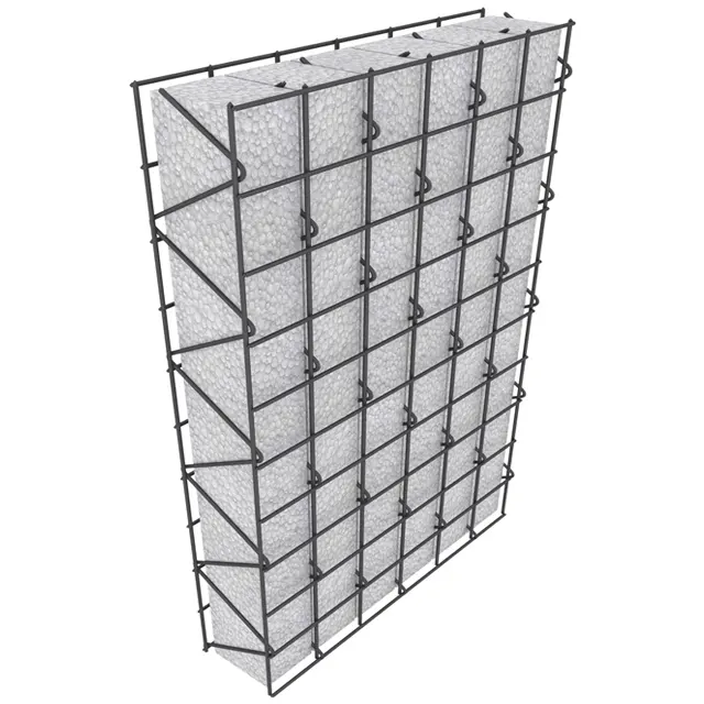 3D EPSフォームワイヤーメッシュウォールパネル屋根と壁に使用される3D EPSサンドイッチワイヤーメッシュパネル