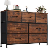 Armoire de rangement compacte multi-niveaux en tissu, style américain, avec tiroirs, pour salon et chambre à coucher - Vente en gros usine