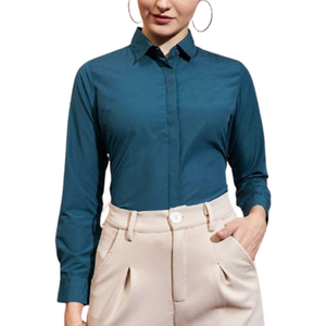 Camisa Formal de oficina para mujer profesional, blusa elegante de manga larga, ropa de negocios clásica, tela cómoda, ropa de trabajo elegante - Product Image 1
