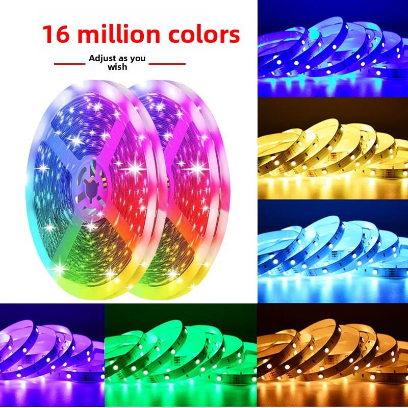 Product Details: LX-5050 Self-Adhesive 5050 RGB LED Light Strip Set with Remote Control | Huizhou He