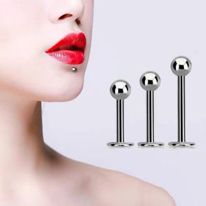 <span class=keywords><strong>Piercing</strong></span> classique en acier inoxydable 20G avec perle ronde et barre en T, tige fine de 0,8 mm, pour lèvre, <span class=keywords><strong>oreille</strong></span> ou <span class=keywords><strong>anneau</strong></span> de lèvre - Product Image 4