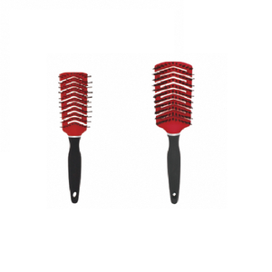 Ceramic Barrel Roll <b>Brush</b> With Soft Boar Bristle And Cushioned Rubber Handle For Thick Curly Straight Hair - Product Image 2