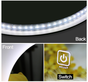 Docarelife hiện đại vòng tắm Gương treo tường màn hình cảm ứng defogger thông minh phòng tắm gương với LED ánh sáng - Product Image 4