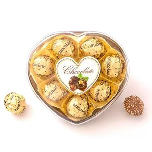 Boîte de boules de <span class=keywords><strong>chocolat</strong></span> fourrées au sable doré en gros pour la Saint-Valentin, cadeaux personnalisés OEM en <span class=keywords><strong>chocolat</strong></span> <span class=keywords><strong>noir</strong></span> et au lait - Product Image 3