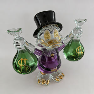 Escultura de Resina Transparente de Pato Donald <span class=keywords><strong>MC</strong></span> Duck Dollar para Arte, Decoración de Manualidades para el Hogar - Product Image 2