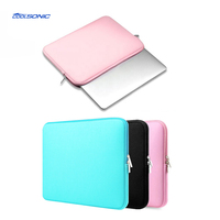 Sac populaire 2024 au design simple, sac en néoprène personnalisé, étui pour ordinateur portable, housse pour ordinateur portable toutes tailles, pochette pour ordinateur portable